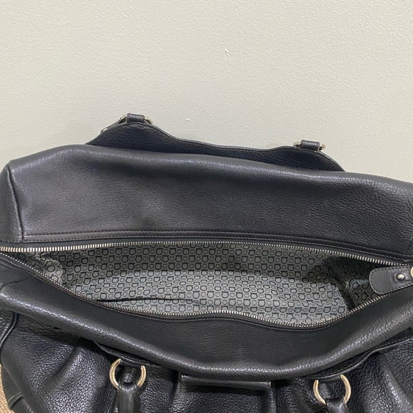 Salvatore Ferragamo black leather satchel